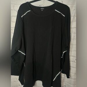 Torrid Black Sweater with Silver Accents